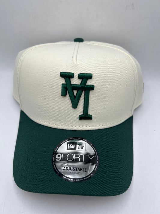 Los Angeles Dodgers MLB New Era 9Forty Upside Down Frame Creme / Jade Adjustable Hat