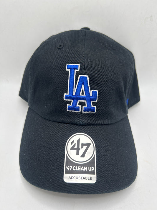Los Angeles Dodgers MLB 47CleanUp Genuine Merchandise Black / Royal Blue Adjustable Hat