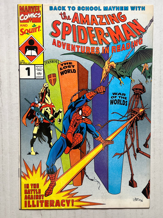 The Amazing Spider-Man By Marvel Comics Group “Adventures in Reading: In the Battle Against Illiteracy!” #1 1991 Comic Book