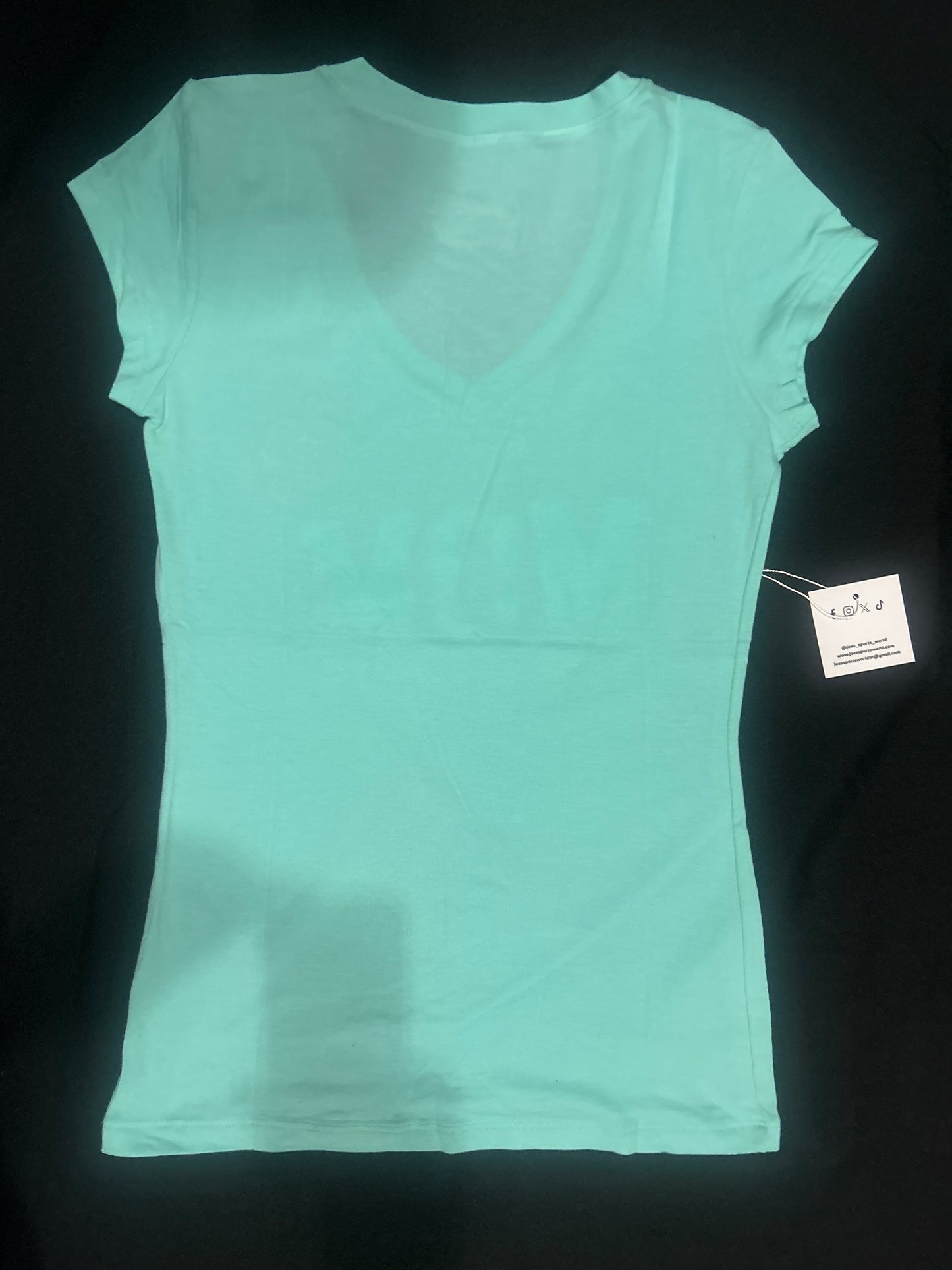 Joes Sports World “MOM For Ever” Shortsleeve V-Neck T-Shirt - Mint