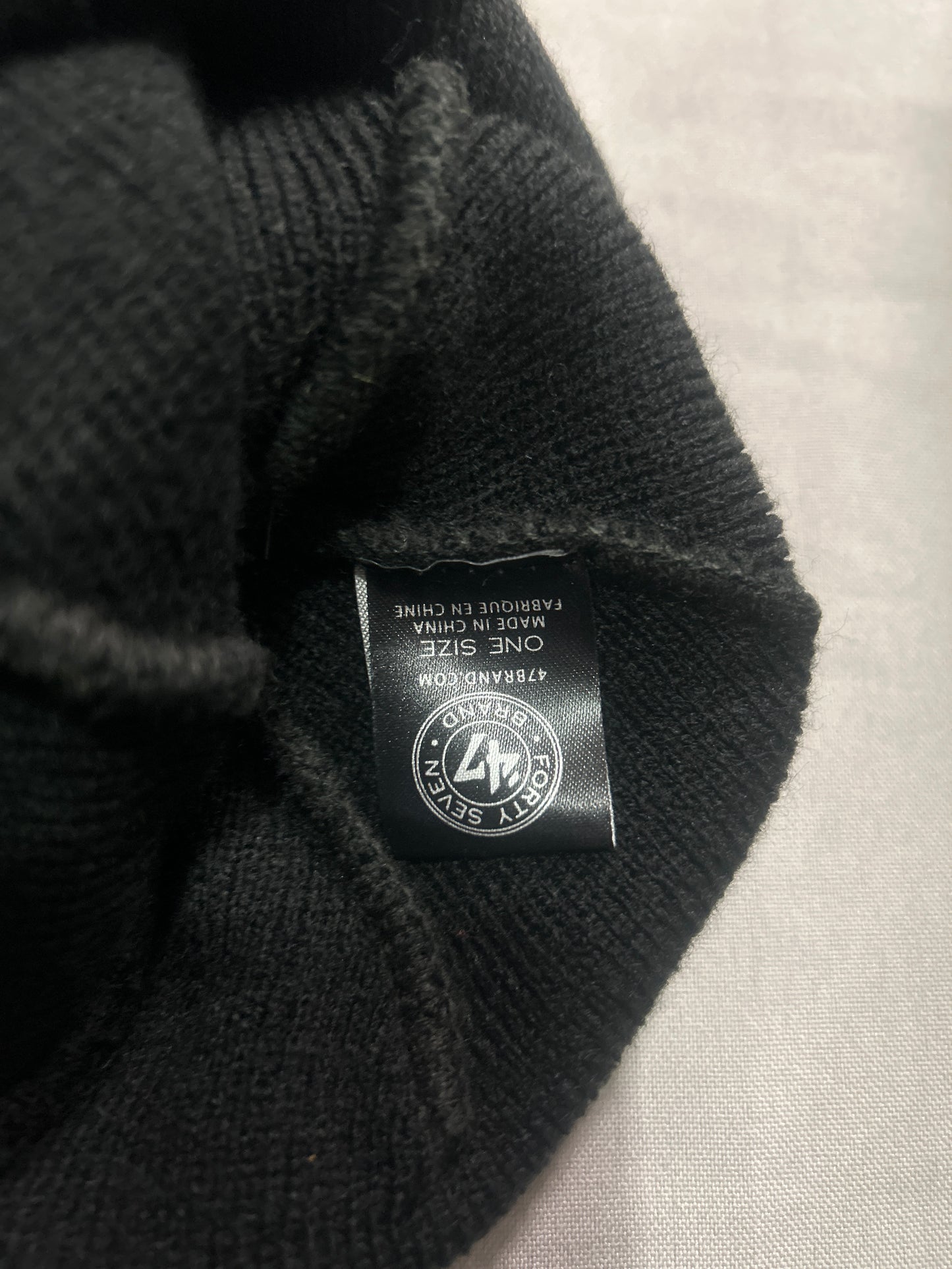 Seattle Seahawks NFL Black Striped Knit Pom Beanie