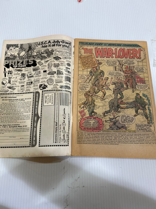 Blazing Battle Action with SGT. Fury and His Howling Commanoos by Marvel Comics Group "The War Lover! " #140 Comic Book