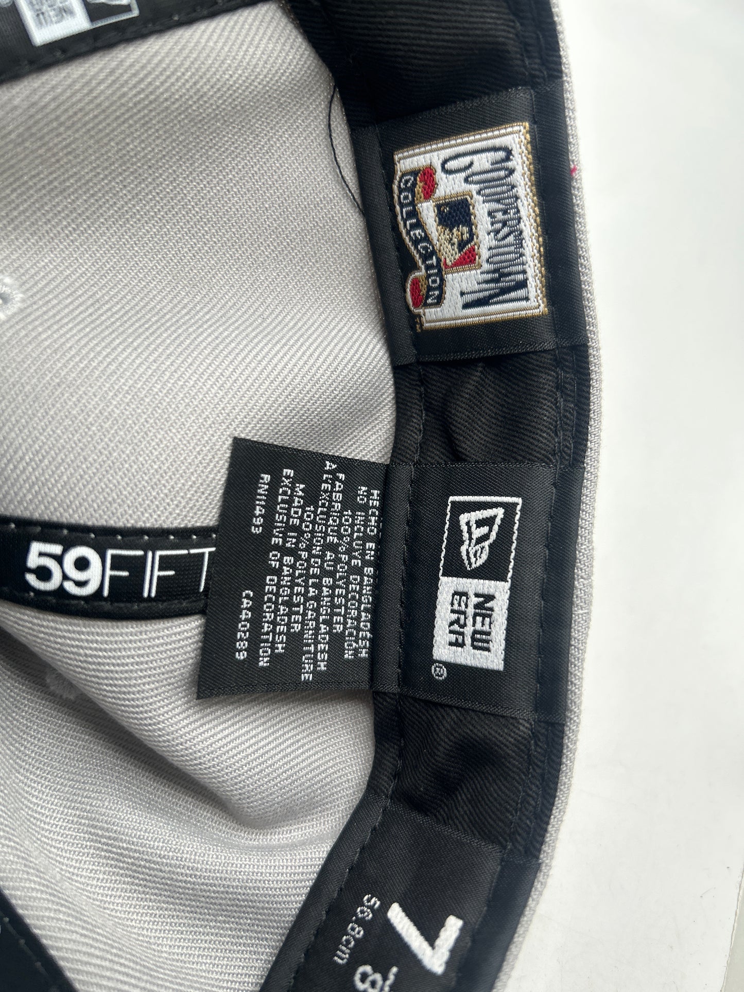 Los Angeles Dodgers MLB Cooperstown Collection New Era 59Fifty Dodgers Stadium 50th Anniversary Side Patch Fitted Hat Grey/Maroon