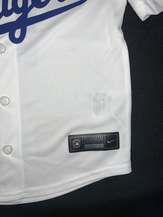 Los Angeles Dodgers MLB Nike Genuine Merchandise White Kids Jersey