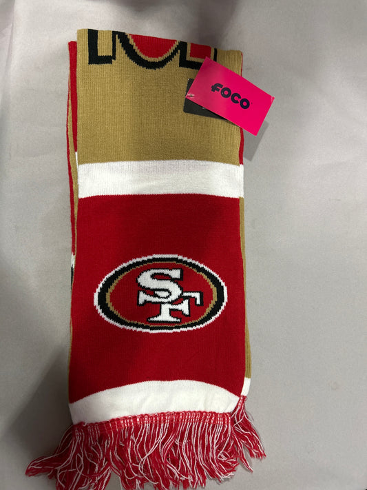 San Francisco 49Ers Collectible NFL Reversible Scarf Official Football Logo