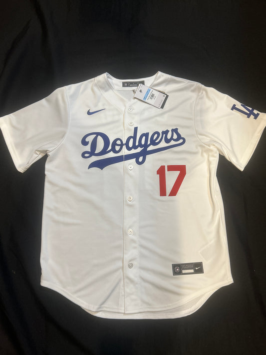 Los Angeles Dodgers MLB Genuine Merchandise #17 Ohtani Men Jersey - White