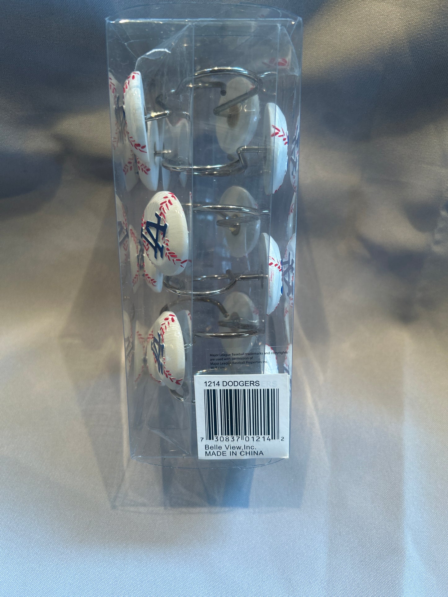 Los Angeles Dodgers MOB Baseball-Themed Shower Curtain Hooks