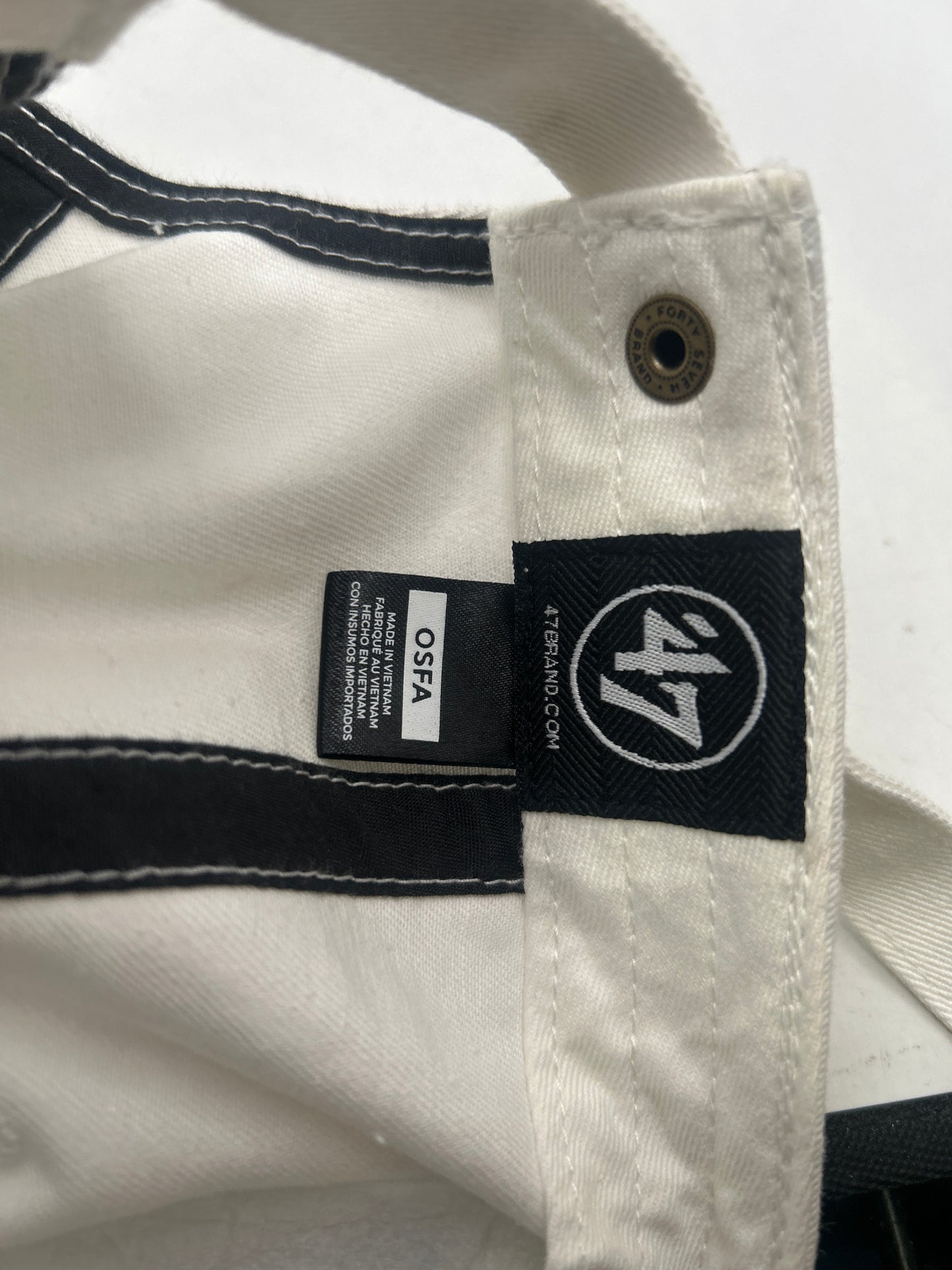 Los Angeles Dodgers MLB 47Clean Up Genuine Merchandise Off White/Royal Blue Adjustable Hat