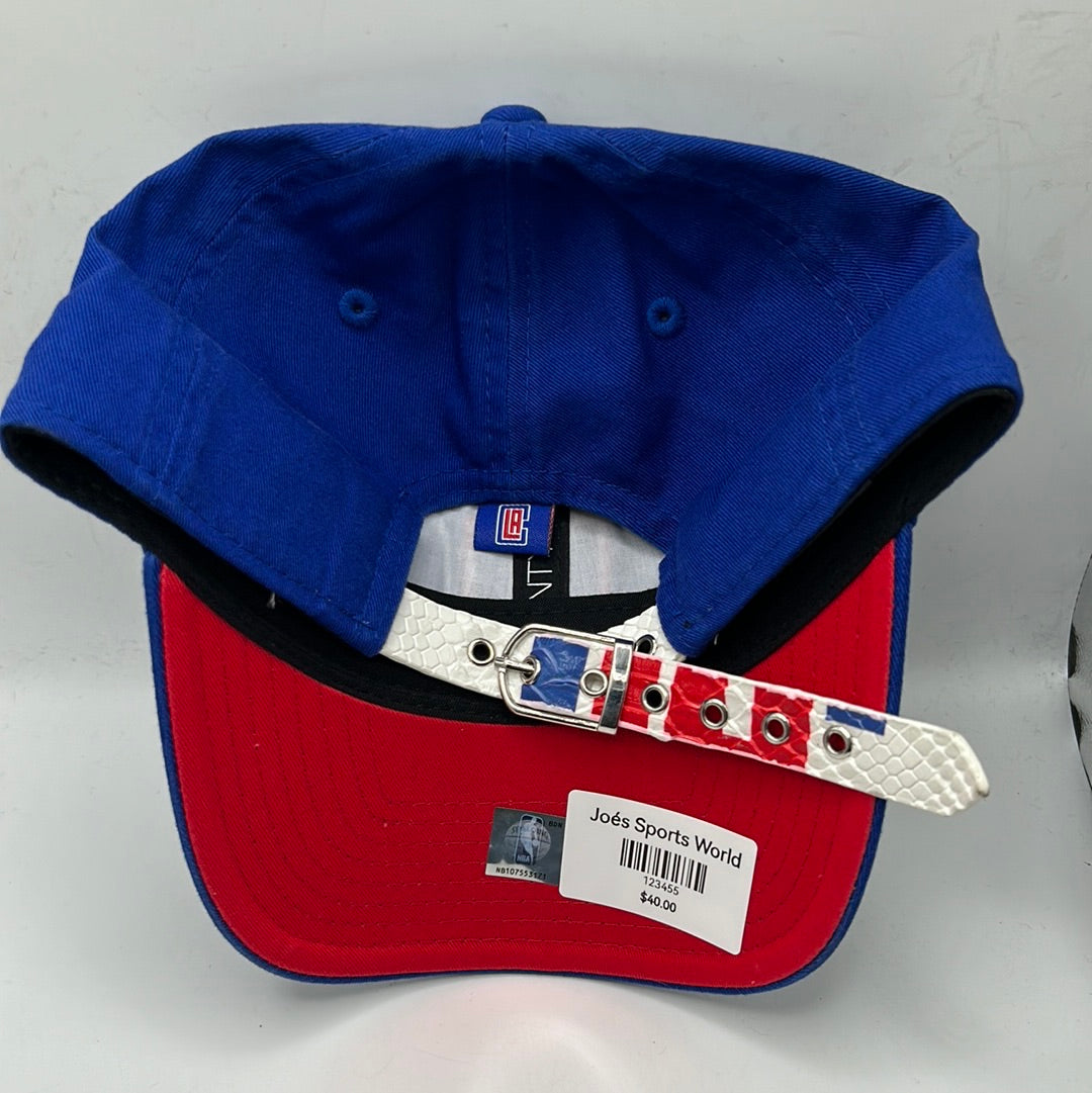 Vintage Los Angeles Clippers NBA New Era 9Twenty Leather Logo and Backstrap Adjustable Hat