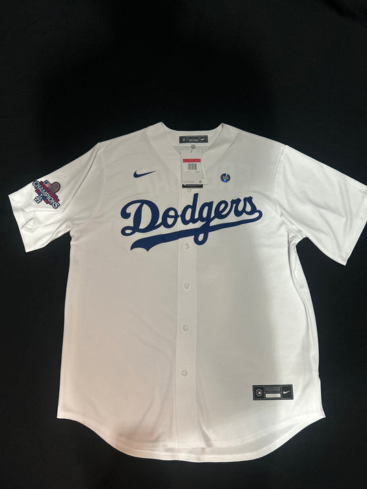 Los Angeles Dodgers MLB #5 Freeman Authentic World Series Champions 2024 Men Jersey