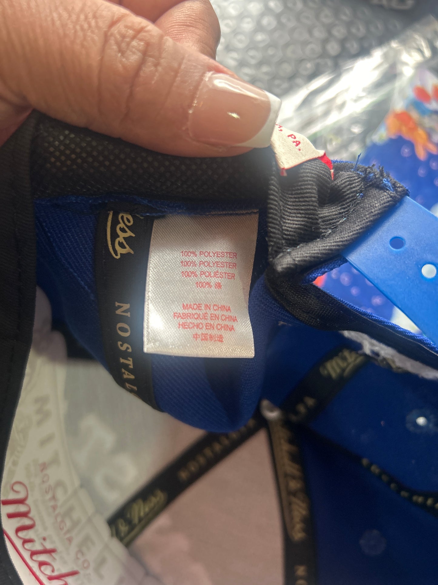 Golden State Warriors NBA Mitchell and Ness Oversized Logo Snapback