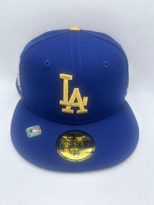 Los Angeles Dodgers MLB World Series 2024 Champions 59Fifty Fitted Gold Edition Hat