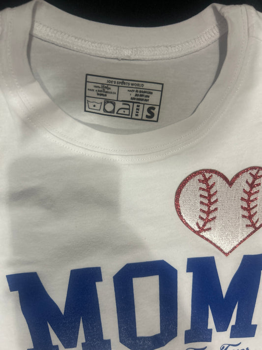 Joes Sports World “MOM For Ever” Shortsleeve Crewneck T-Shirt - White