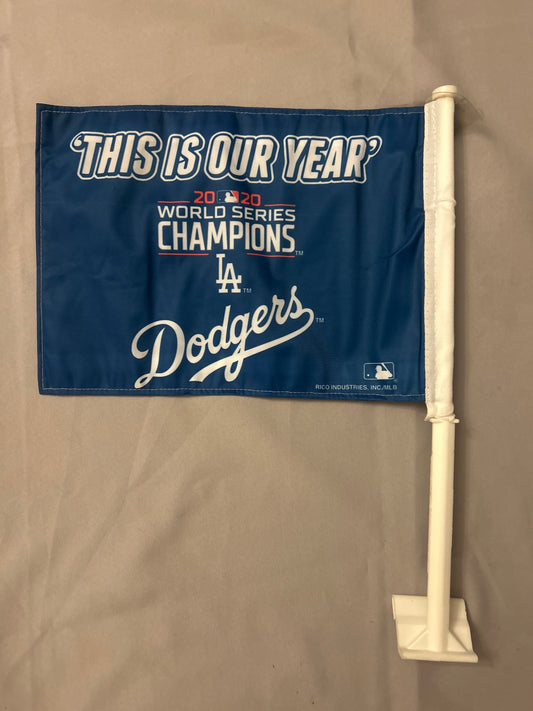 Los Angeles Dodgers MLB 2020 World Series Champions Car Flag