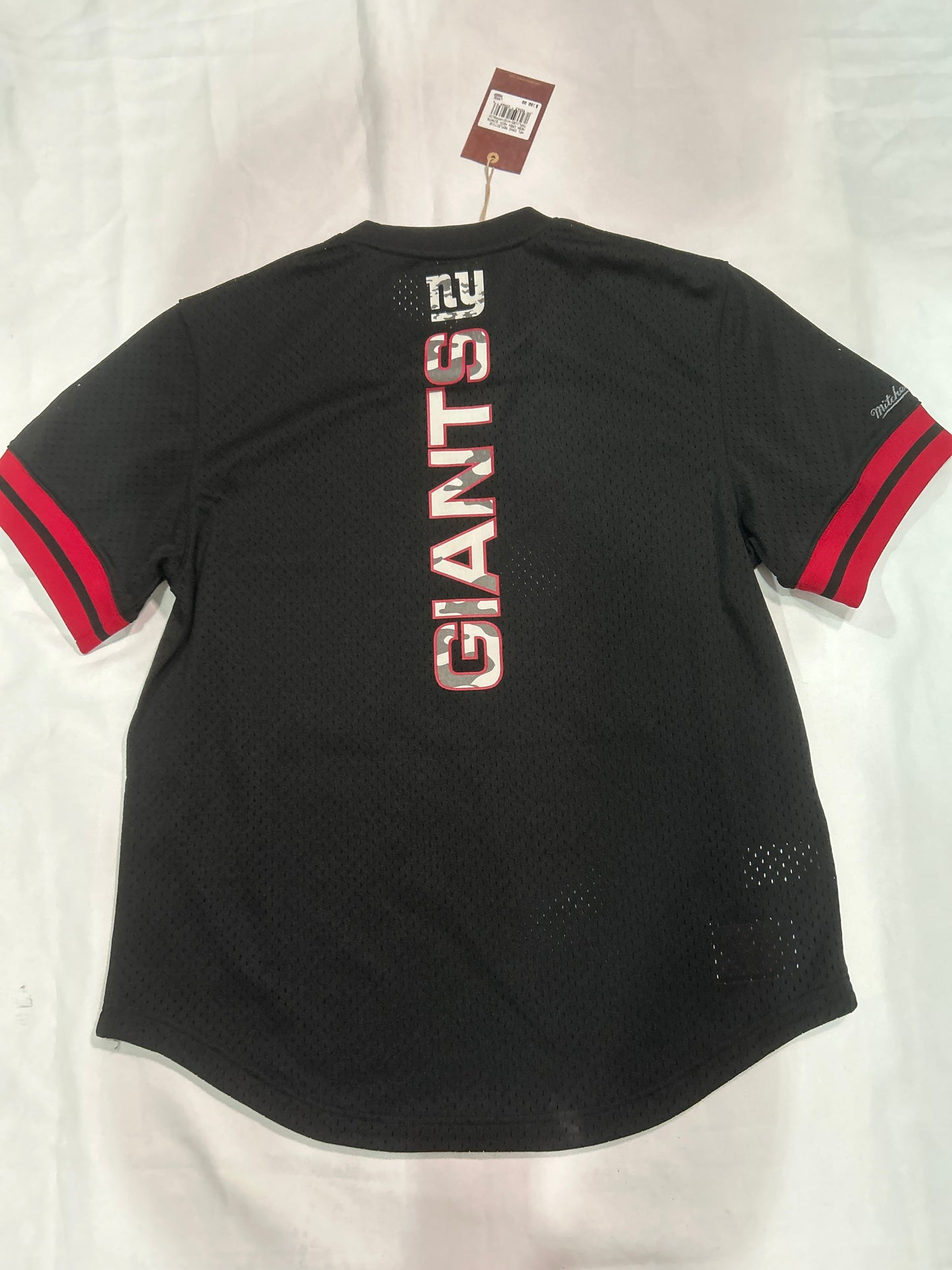New York Giants NFL Throwback Mitchell & Ness Camo Reflective Mesh Crew