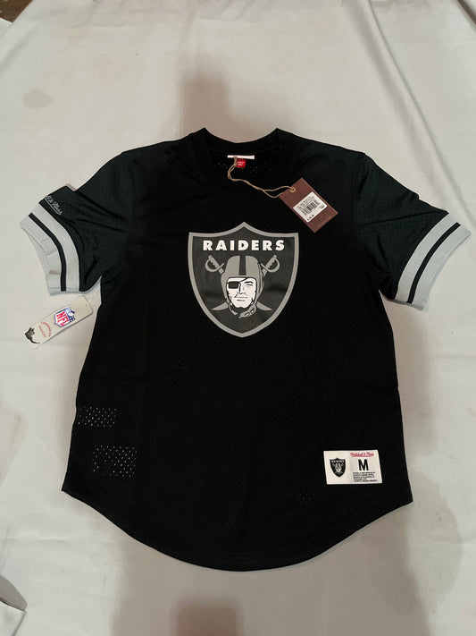 Las Vegas Raiders NFL MITCHELL & NESS THROWBACKS Camo Reflective Mesh Crew Neck Raiders