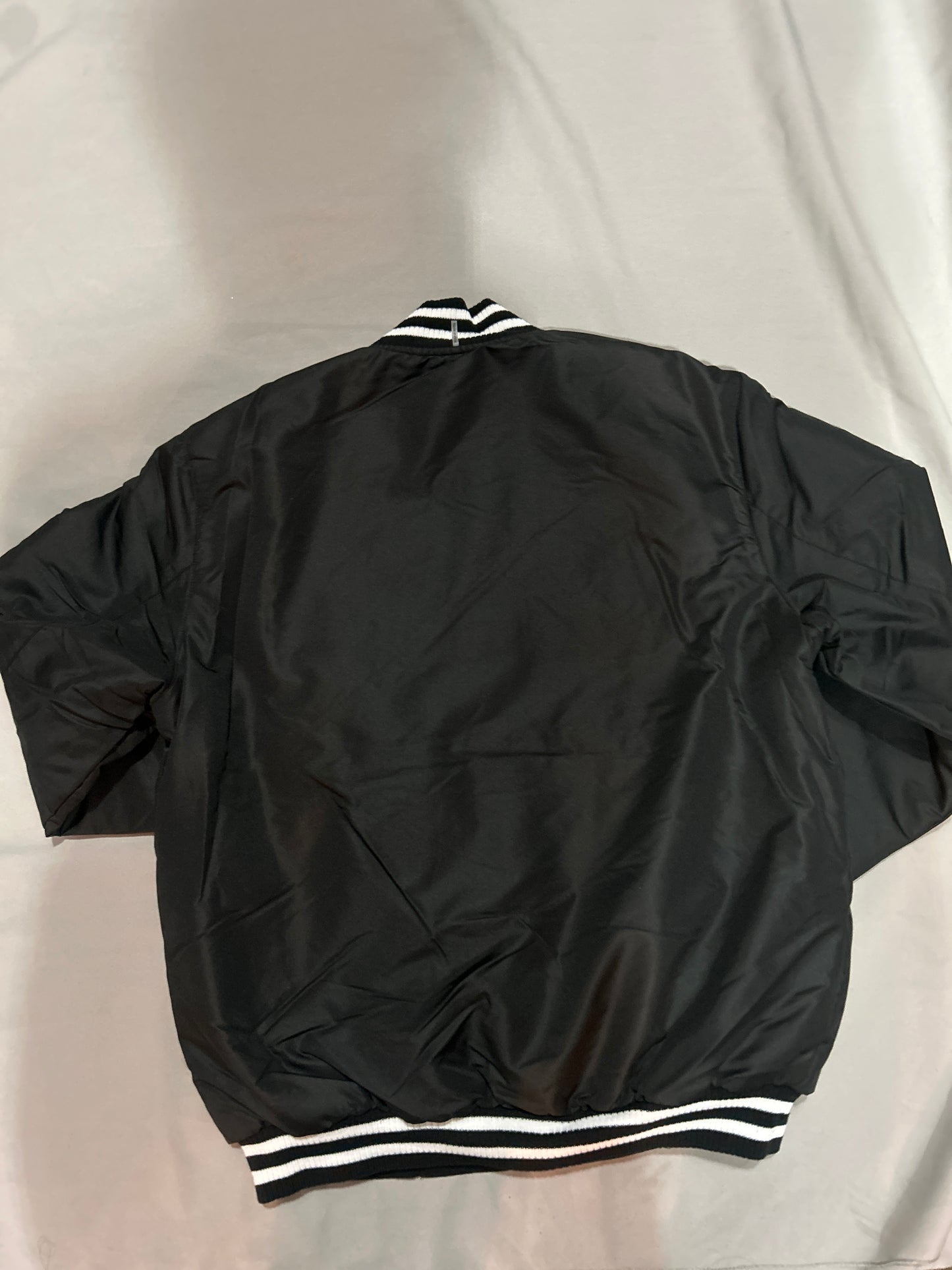 Los Angeles Lakers NBA JH Design Group Reversible Fleece Buttoned Jacket with PU Sleeves - Black/White