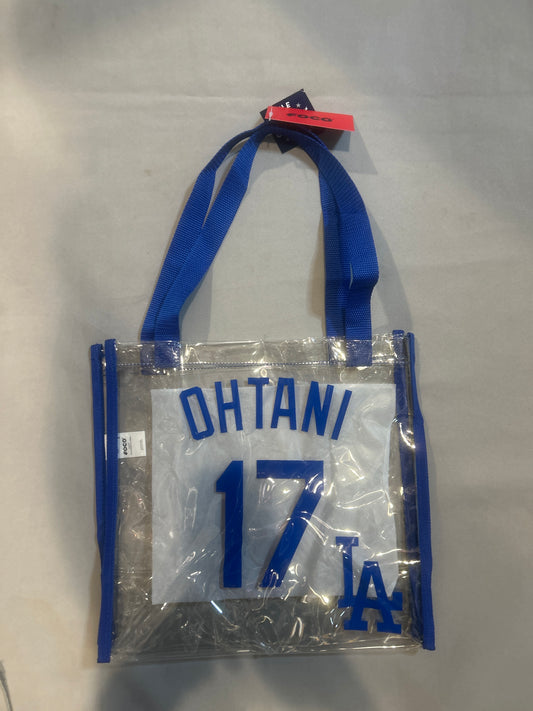 Los Angeles Dodgers MLB Genuine Merchandise Foco #17 Ohtani Clear Tote Bag 12”x12.5”