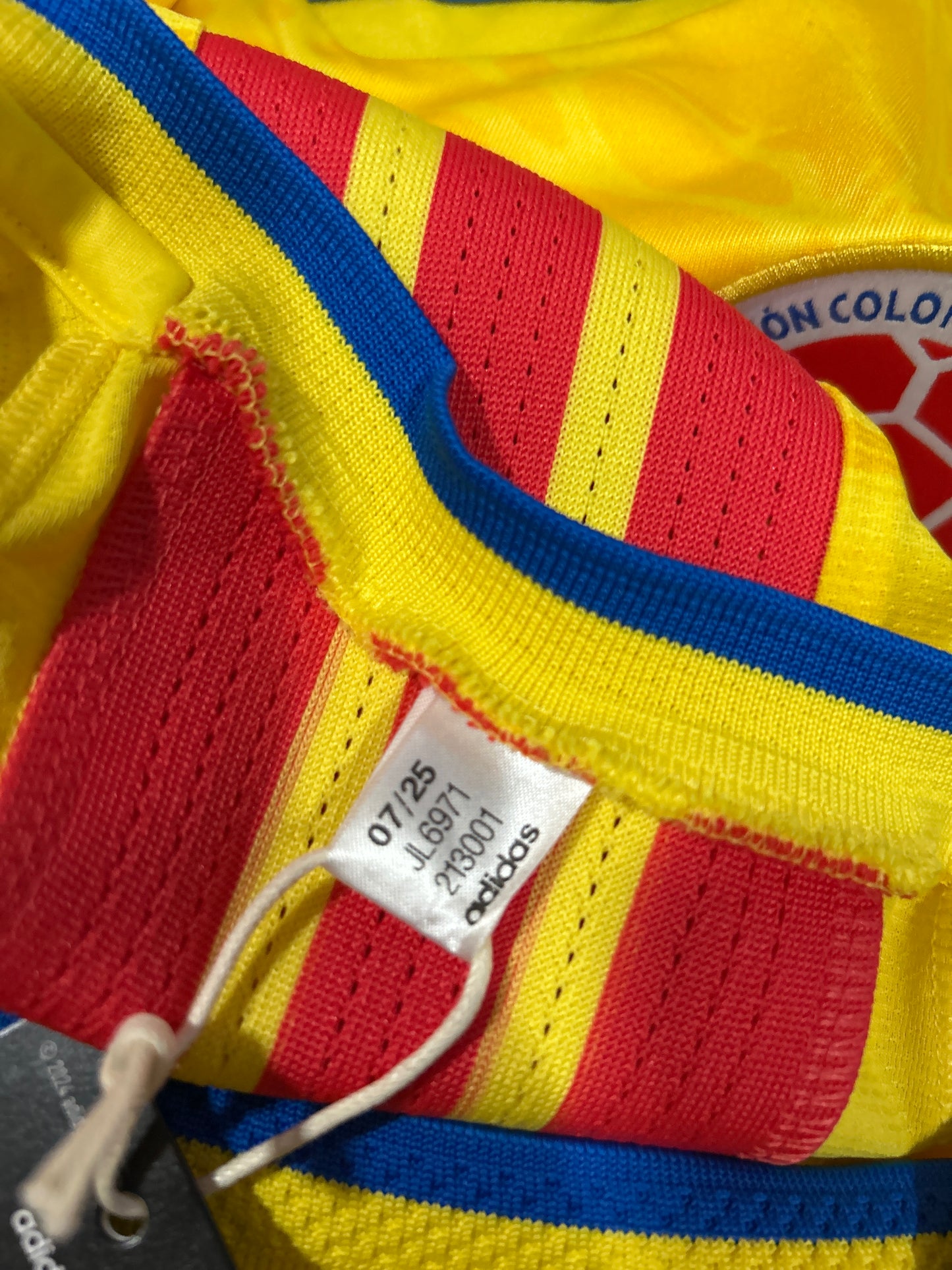 Colombia Adidas Soccer World Cup 2026 Home Authentic Men Jersey