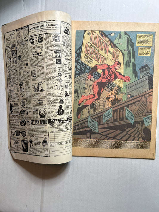Daredevil The Man without Fear! by Marvel Comics Group "The Kingpin Must Die!" #170 Comic Book