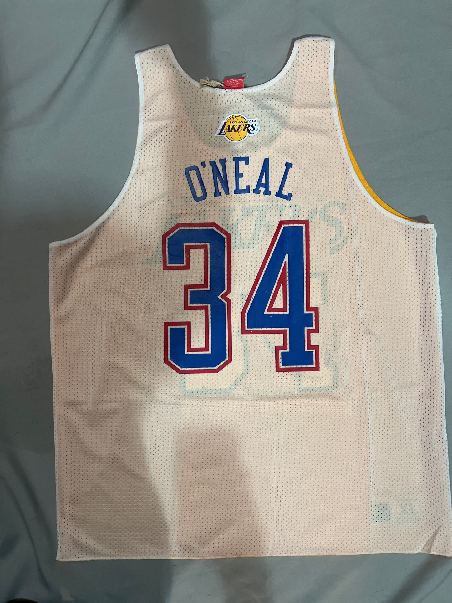 Los Angeles Lakers NBA Mitchell & Ness a Hardwood Classics All Star #34 ONEAL Reversible Mens Tank