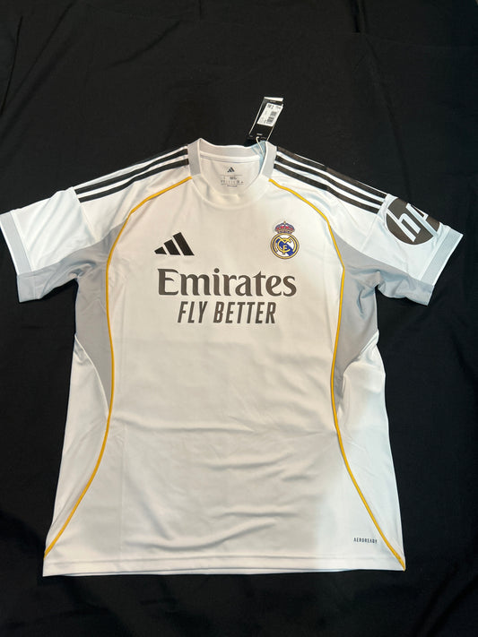 Real Madrid Adidas 2025 Home Replica Men Jersey