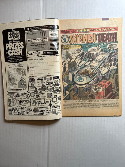 Mavel Two-In-One Annual! The Thing and The Hulk by Marvel Comics Group "When a Stranger Calls!" #5 Comic Book