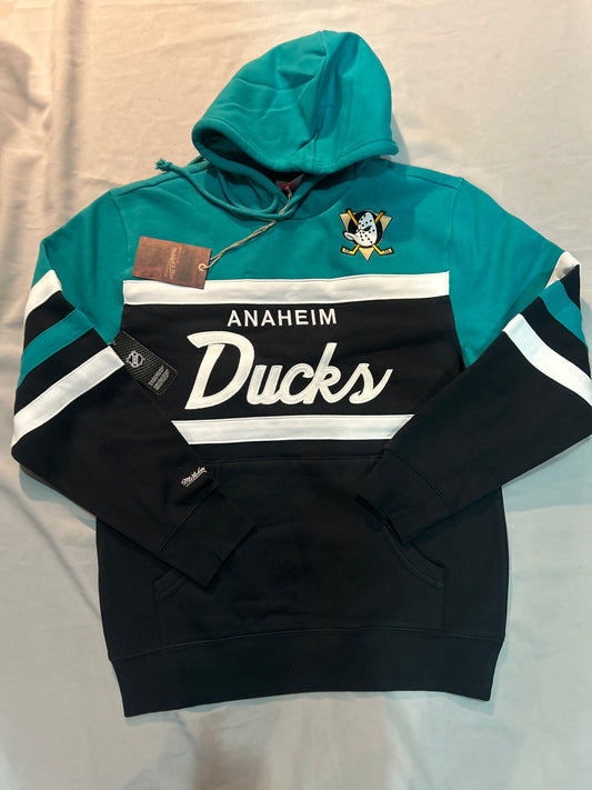 Anaheim Ducks NHL Mitchell & Ness Coach Hoodie