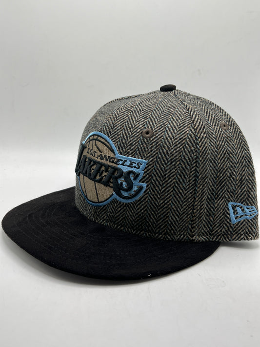 Los Angeles Lakers NBA 59Fifty New Era Wool and Corduroy Visor Fitted Hat