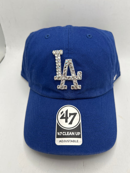 Los Angeles Dodgers MLB 47Clean Up Bedazzled Royal Blue Adjustable Hat
