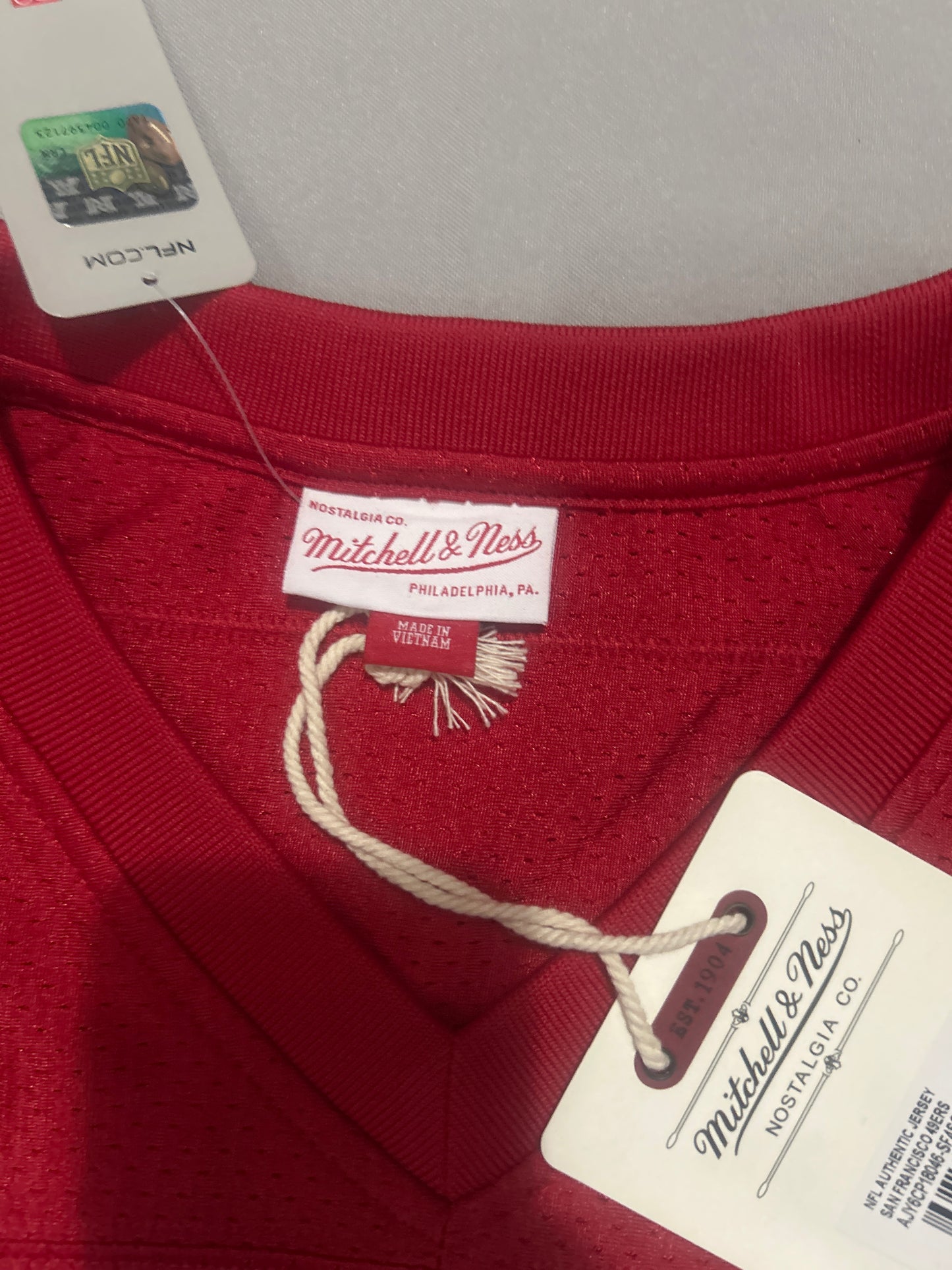 San Francisco NFL Mitchell & Ness Throwback Authentic #16 1989 Joe Montana Men’s Jersey