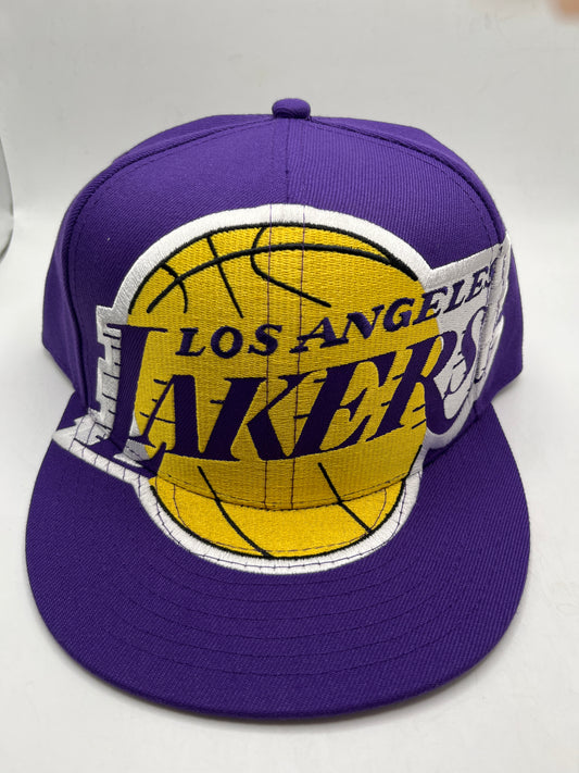 Los Angeles Lakers NBA Mitchell & Ness Liberty Fit Oversized Logo Snapback