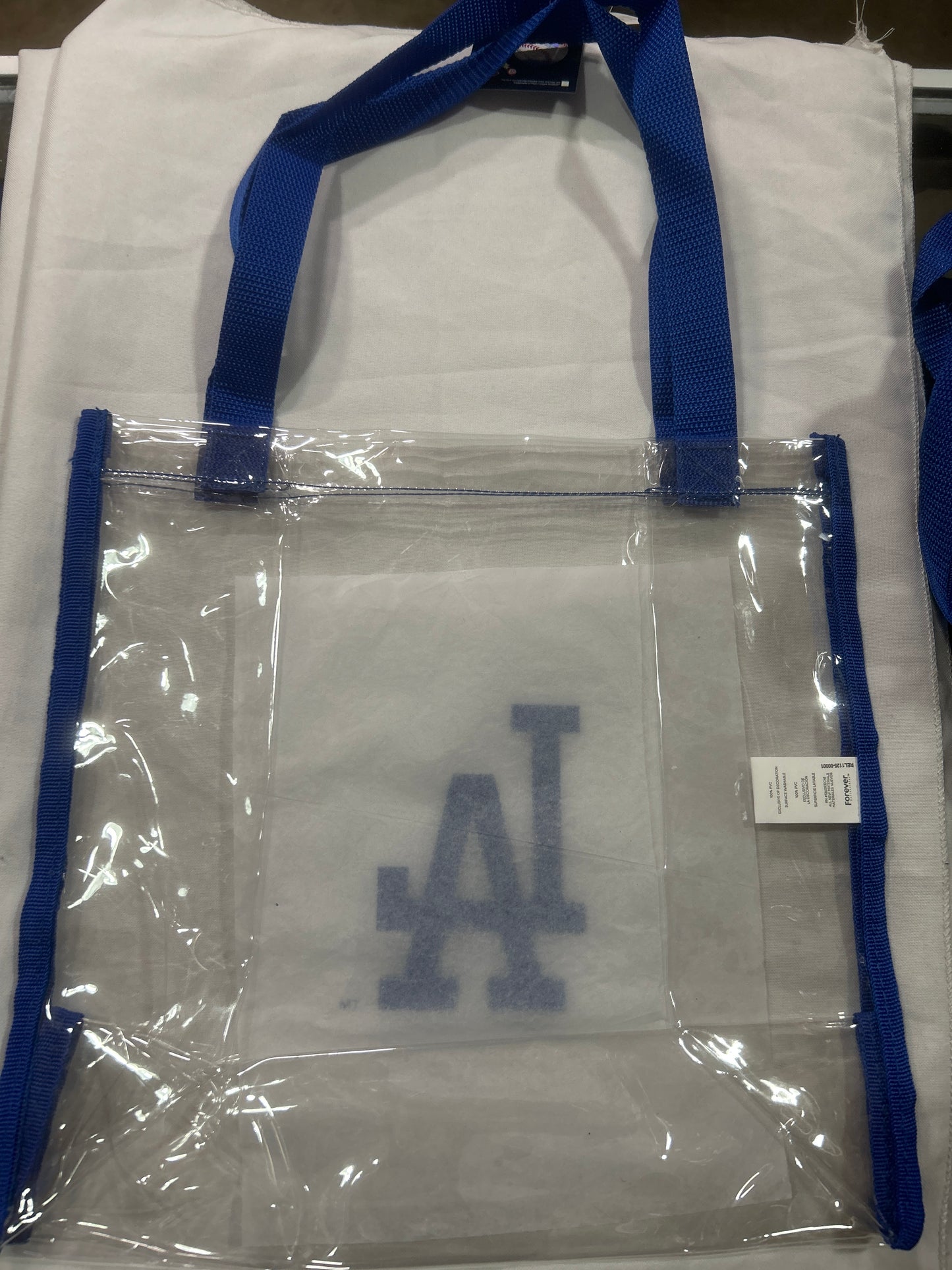 Los Angeles Dodgers MLB Genuine Merchandise FOCO Clear Reusable Bag