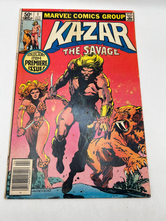 Kazar The Savage by Marvel Comics Book #1 Comic Book