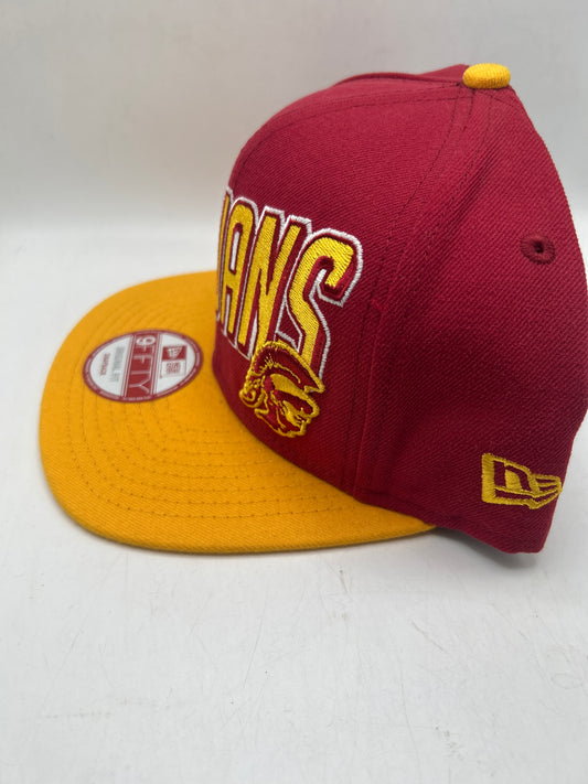 USC Trojans 9Fifty New Era Burgundy/Golden Yellow with Official Logo amd Lettering Snapback