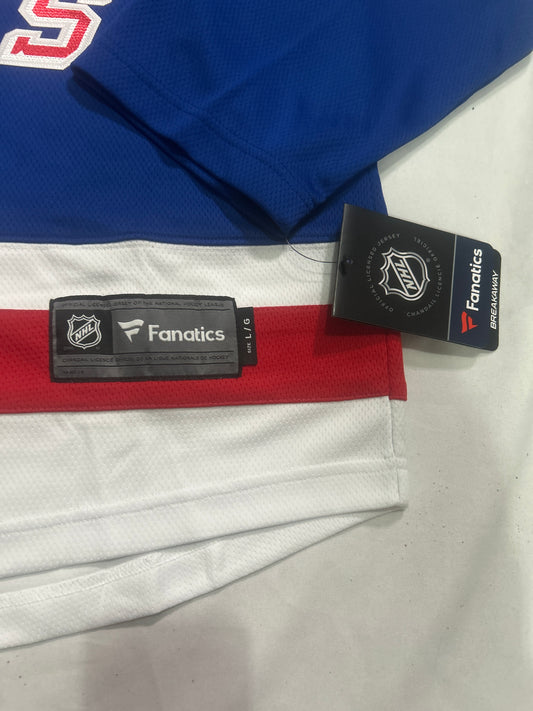 New York Rangers NHL #93 Mika Zibanejad Fanatics Blue Home Breakaway Men Player Jersey