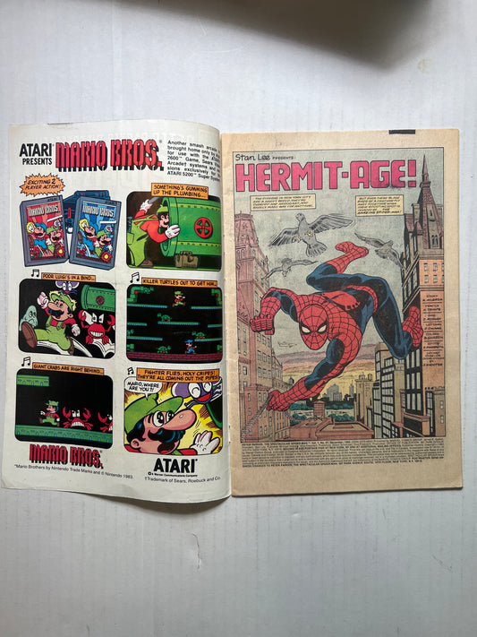 Peter Parker, The Spectacular Spider-Man Marvel Comics Group “Enter: The Hermit!” #97 Dec 1984 Comic Book