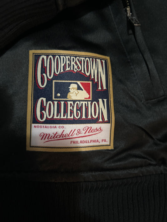 Los Angeles Dodgers MLB Mitchell & Ness Cooperstown Collection Satin Men Jacket Black