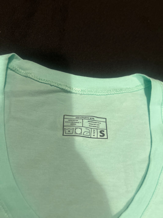 Joes Sports World “MAMA Por Siempre” Shortsleeve V-Neck T-Shirt - Mint