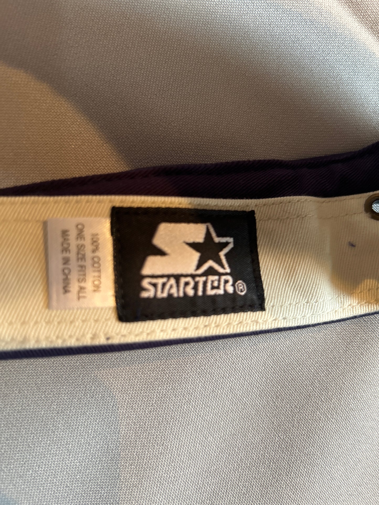 Starter Athletics Men/Women Navy Vintage Strap Back Sun Visor