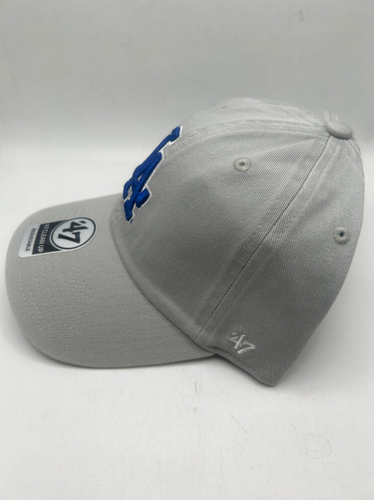 Los Angeles Dodgers ‘47CleanUp Adjustable Hat Gray