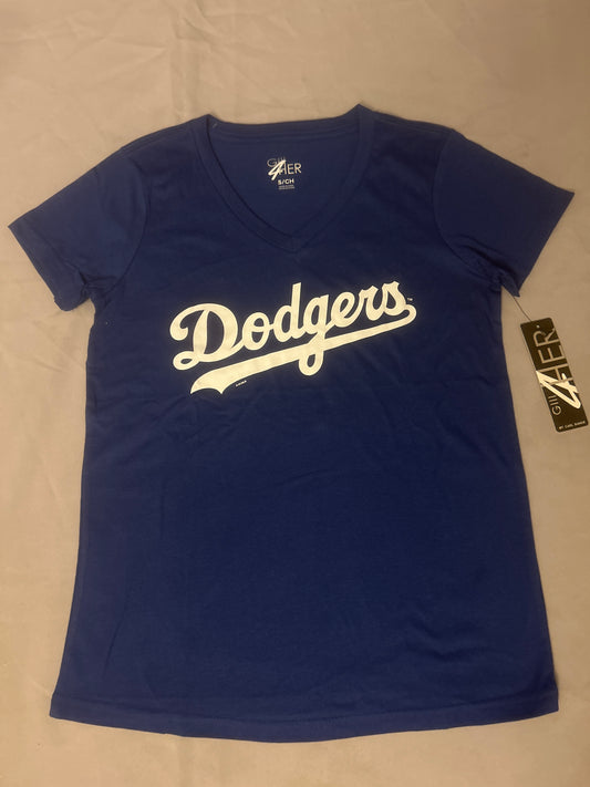 Los Angeles Dodgers GIII 4 Her Women V-Neck T-Shirt