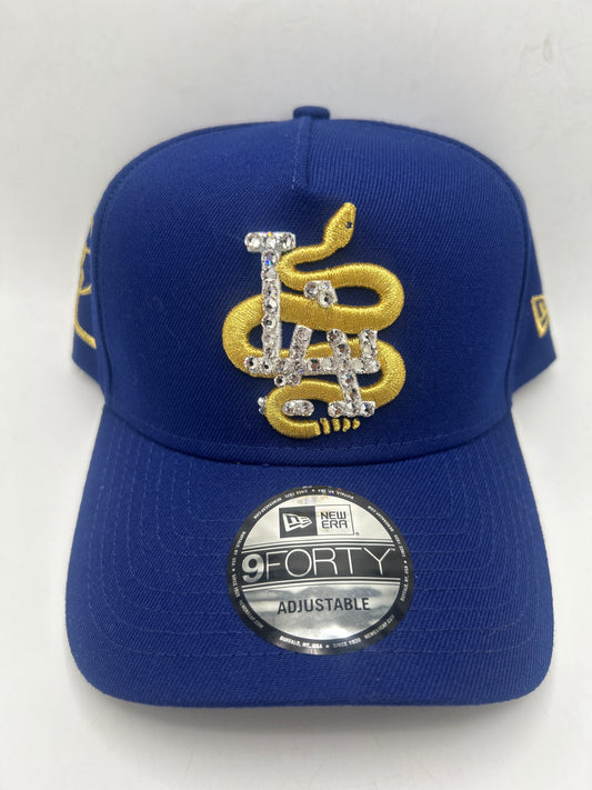 Los Angeles Dodgers MLB 9Forty New Era Pre-Season Lunar New Year Snake Bedazzle Adjustable Hat