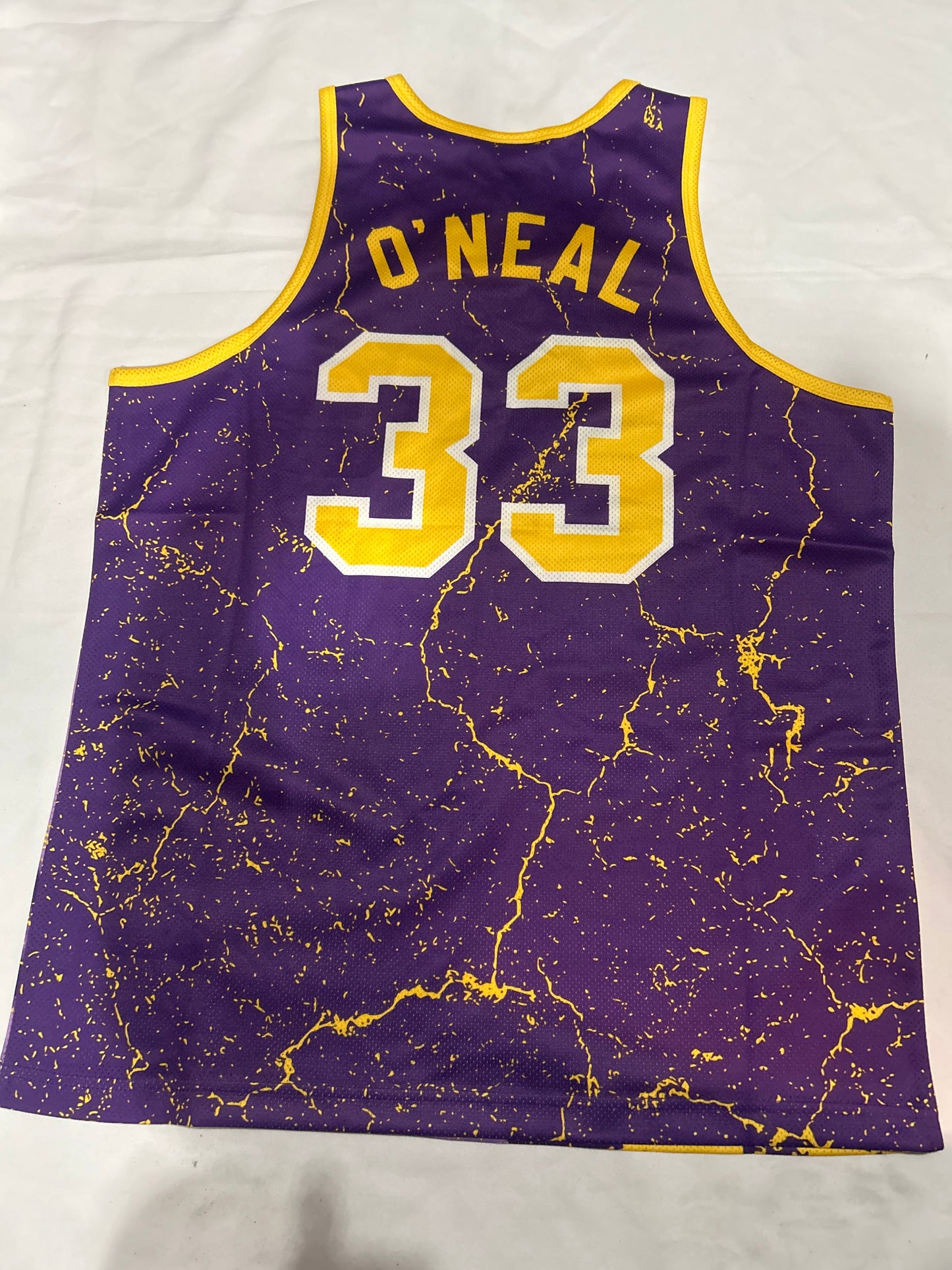 Los Angeles Lakers NBA Shaquille O'Neal 1990-91 #33 Mitchell & Ness Mesh Tank