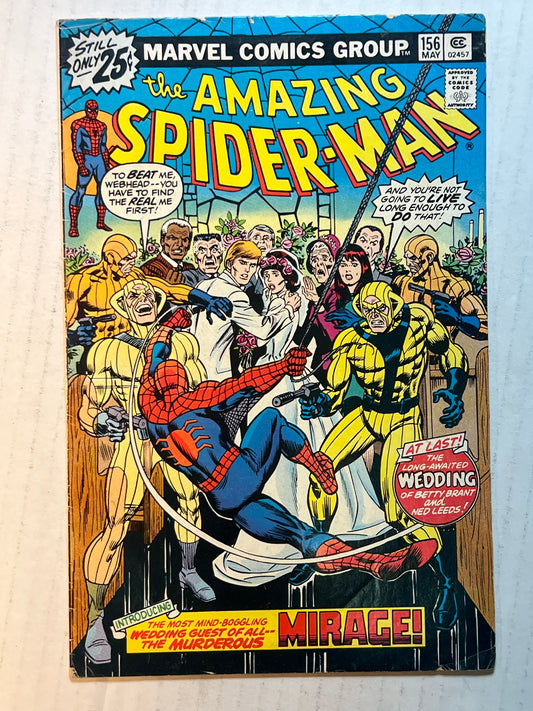 The Amazing Spider-Man by Marvel Comic Group “Mirage!” #156 May 1976 Comic Book
