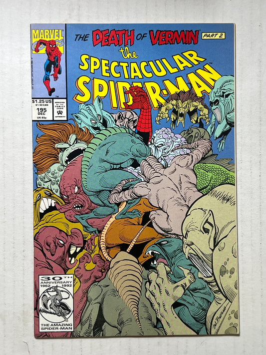 The Spectacular Spider-Man by Marvel Comics Group “The Death of Vermin!” Part 2 #195 Dec 1992 Comic Book