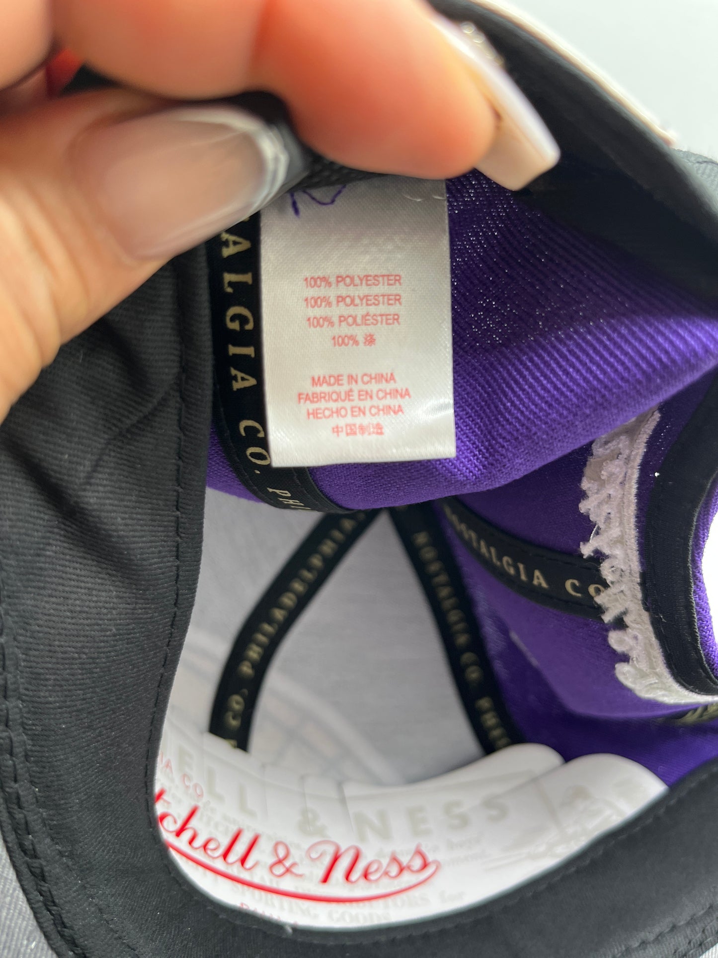 Los Angeles Lakers NBA Mitchell & Ness Liberty Fit Oversized Logo Snapback