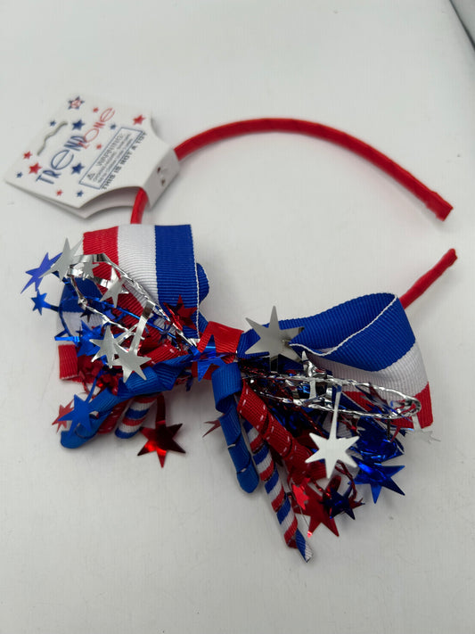 TrendZone USA Flag Colors Side-Bow Headband