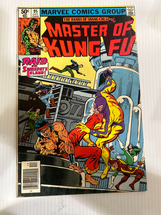 The Hands of Shang-Chi Master of Kung Fu by Marvels Comics Group "Raid Somispat Island" #95 Comic Book