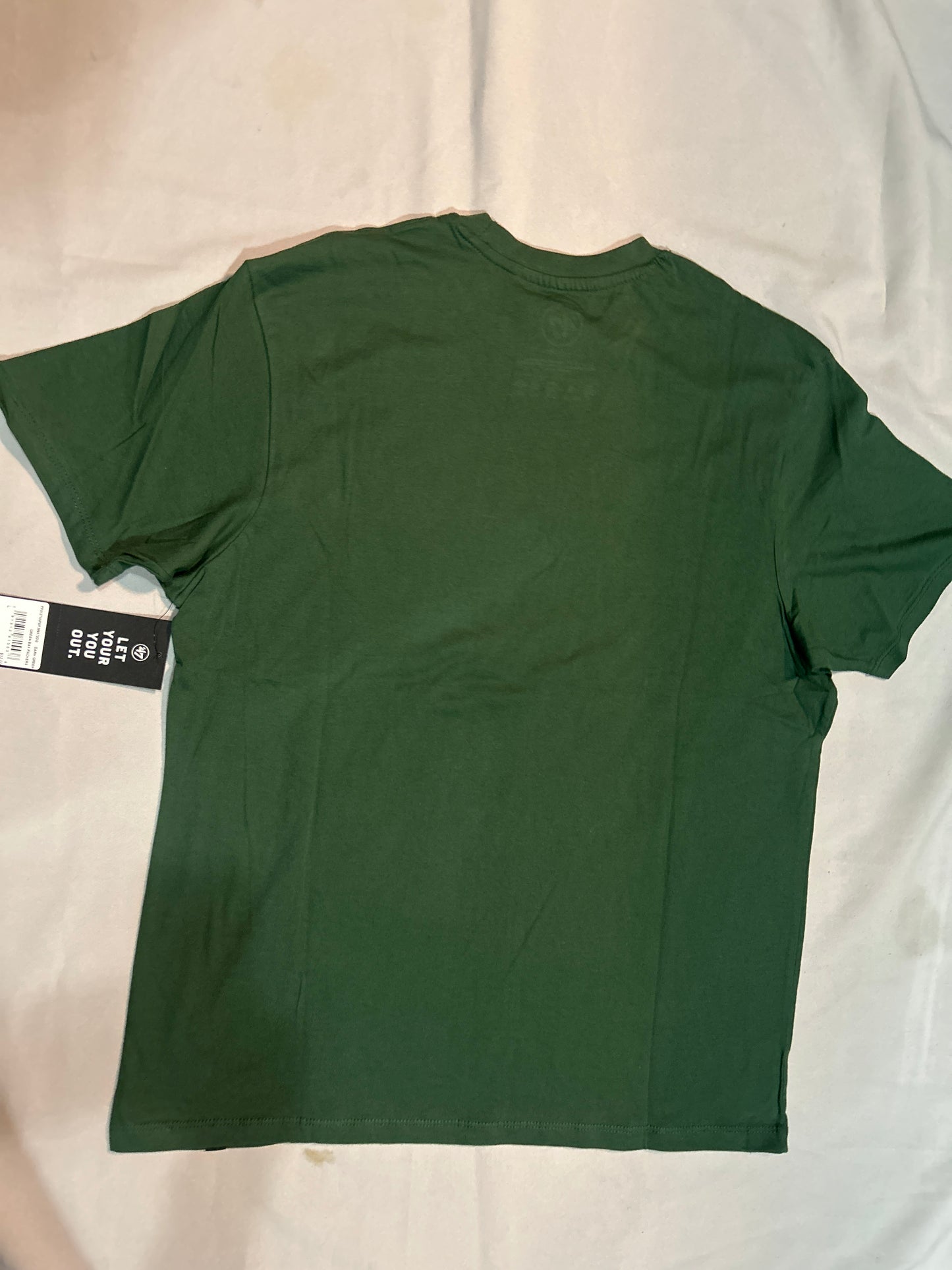 Green Bay Packers NFL 47Brand Dark Green with Official Logo Men T-Shirt